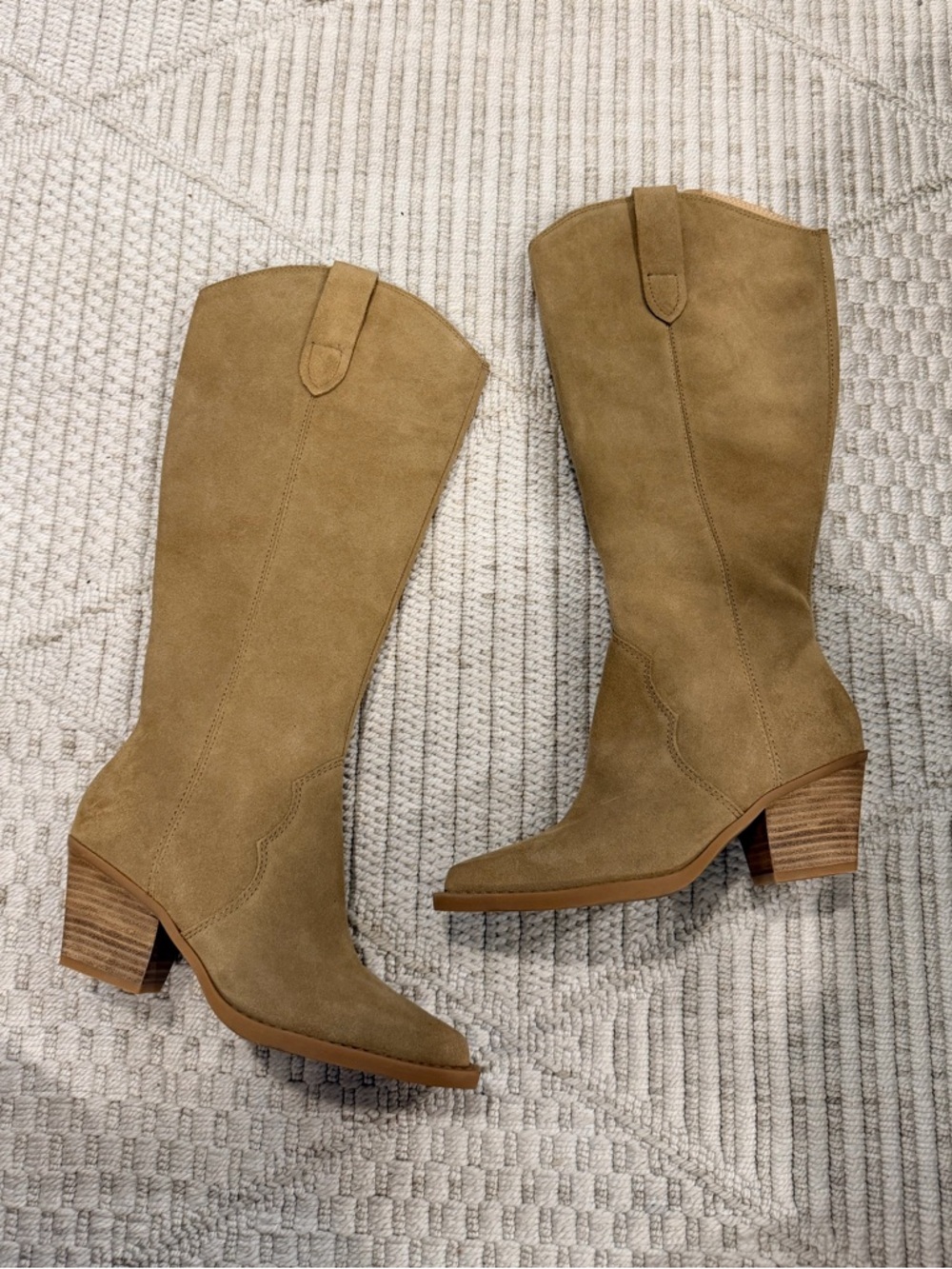 Dolce Vita Regy Western Wide Calf Boot in Black Suede - Picture 2 of 6